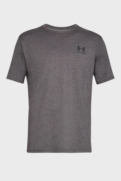 Чоловіча сіра футболка SPORTSTYLE LEFT CHEST SS Under Armour XXL 1326799-019 - зображення 5