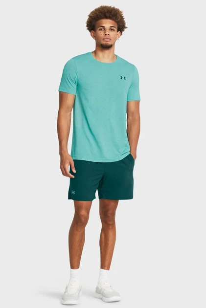Чоловіча бірюзова футболка Vanish Seamless SS Under Armour S 1382801-482 - изображение 2