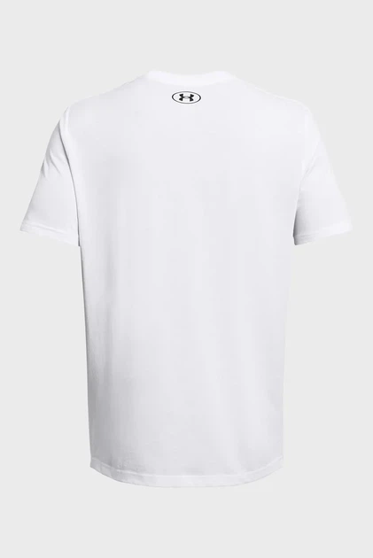Чоловіча біла футболка UA SPORTSTYLE LOGO UPDATE SS Under Armour L 1382911-100 - Фото 4 Чоловіча біла футболка UA SPORTSTYLE LOGO UPDATE SS Under Armour L 1382911-100 - изображение 4