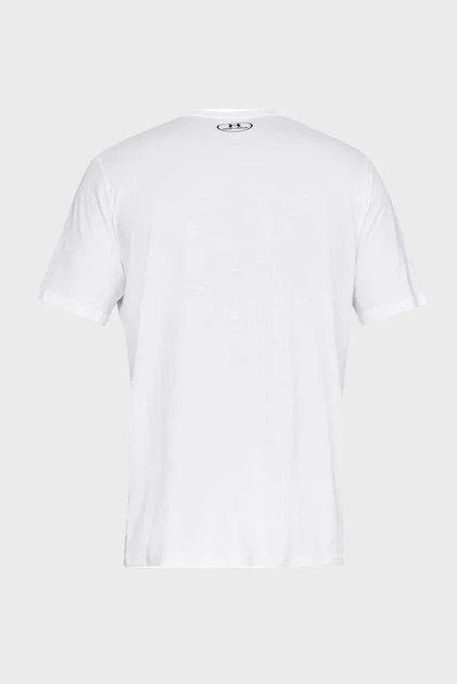 Чоловіча біла футболка SPORTSTYLE LEFT CHEST SS Under Armour L 1326799-100 - зображення 6