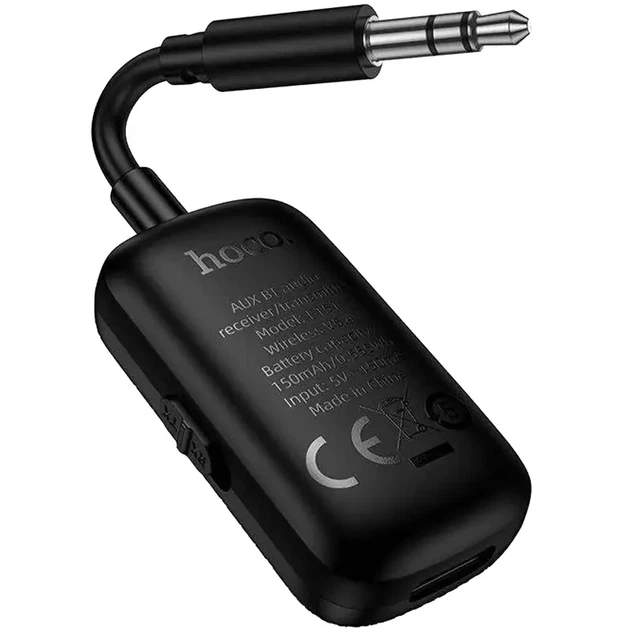 Bluetooth аудио ресивер/трансмиттер Hoco E151 Graceful (AUX 3.5mm) Black - изображение 3