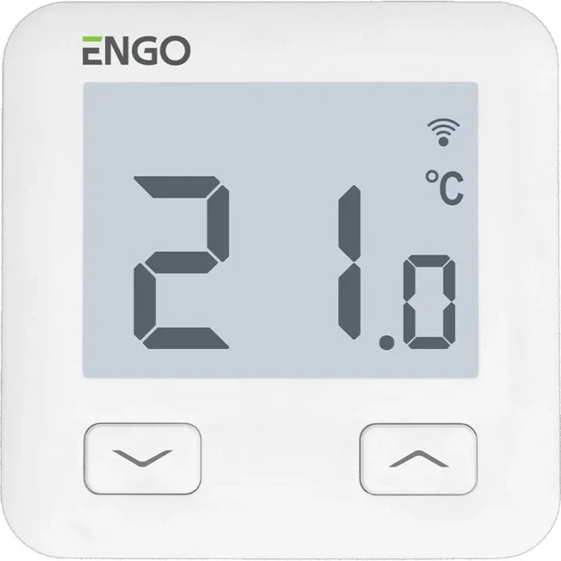Кімнатний термостат Engo Controls E10-W бездротовий Wi-Fi Білий 63208 (5904665764022) - зображення 2