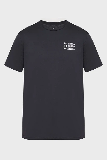 Чоловіча чорна футболка UA TRIPLE STACK LC LOGO SS Under Armour M 6004173-001 - Фото 1 Чоловіча чорна футболка UA TRIPLE STACK LC LOGO SS Under Armour M 6004173-001 - изображение 1