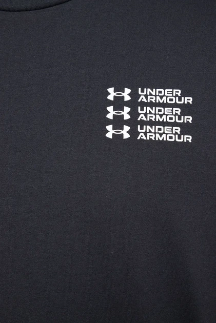 Чоловіча чорна футболка UA TRIPLE STACK LC LOGO SS Under Armour M 6004173-001 - Фото 3 Чоловіча чорна футболка UA TRIPLE STACK LC LOGO SS Under Armour M 6004173-001 - изображение 3