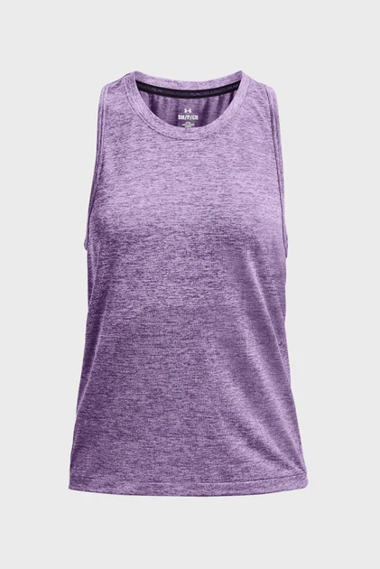Майка жіноча фіолетова UA Seamless Stride Singlet Under Armour XS 1375697-571 - Фото 4 Майка жіноча фіолетова UA Seamless Stride Singlet Under Armour XS 1375697-571 - зображення 4