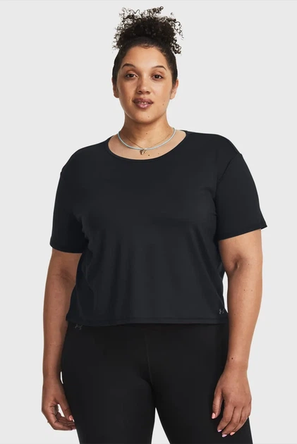 Жіноча футболка чорна Motion SS Under Armour 3X 1380167-001 - Фото 1 Жіноча футболка чорна Motion SS Under Armour 3X 1380167-001 - зображення 1