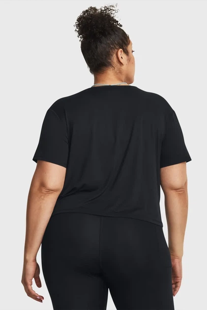 Жіноча футболка чорна Motion SS Under Armour 3X 1380167-001 - Фото 3 Жіноча футболка чорна Motion SS Under Armour 3X 1380167-001 - зображення 3