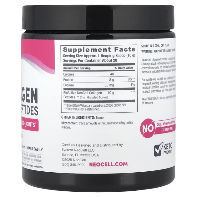 Пептиди Супер Коллагена тип 1 та 3 Neocell (Super Collagen) 200 г (NEL-01986) - изображение 2