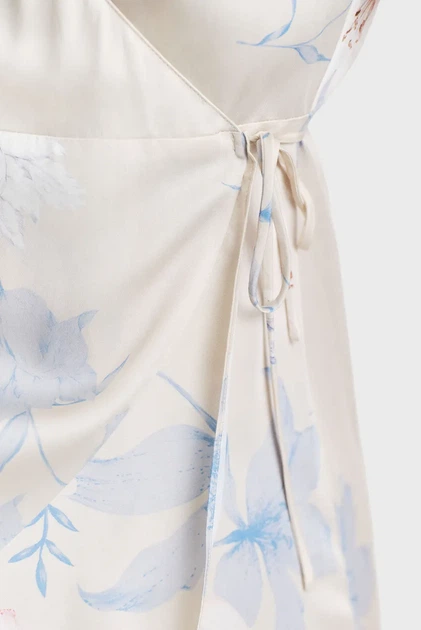 Жіноча біла сукня з візерунком FLORAL PRINT WRAP SS FRILL DRESS Gant 34 4503417 - изображение 5