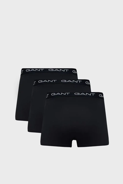 Чоловічі чорні боксери (3 шт) Gant XXL 900013003 - зображення 6