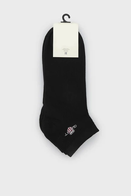 Чоловічі чорні шкарпетки (2 пари) Gant 40-42 9960292 - изображение 3