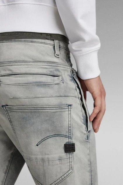 Чоловічі сірі джинси D-Staq 3D Slim G-Star RAW 32-32 D05385,9882 - изображение 3