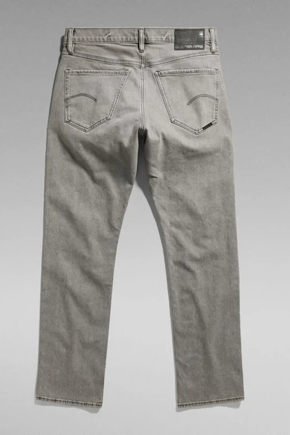 Чоловічі сірі джинси Mosa Straight G-Star RAW 36-32 D23692,D497 - зображення 5