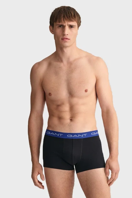 Чоловічі чорні боксери (3 шт) TRUNK Gant L 902333003 - изображение 2