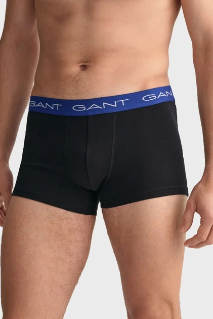 Чоловічі чорні боксери (3 шт) TRUNK Gant S 902333003 - зображення 5