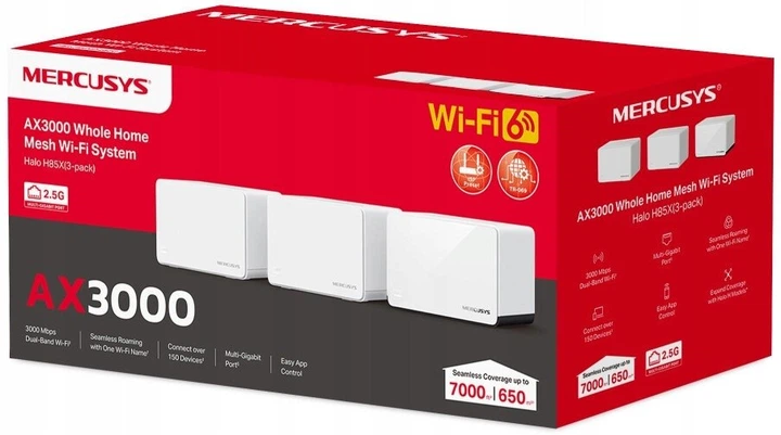 Маршрутизатор Mercusys Halo H85X (3-pack) - зображення 3