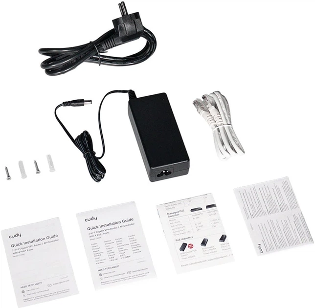 Kontroler punktu dostępowego Cudy C200P AP z 4 portami PoE+ (6971690793470) - obraz 8
