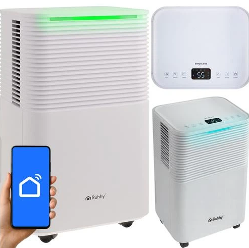Осушувач повітря Ruhhy 200 Вт, 12 л/день, WiFi, резервуар 2 л, до 32 м² - зображення 4
