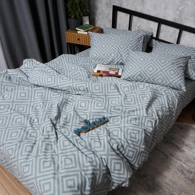 Комплект постельного белья Moon&Star Бязь Gold Люкс Silver Maze King Size 220x240 наволочки 2х40х60 (MS-820011690) - Фото 4 Комплект постельного белья Moon&Star Бязь Gold Люкс Silver Maze King Size 220x240 наволочки 2х40х60 (MS-820011690) - изображение 4