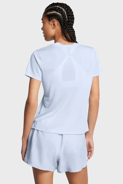 Жіноча блакитна футболка UA LAUNCH SHORTSLEEVE Under Armour MD 1382434-464 - изображение 2