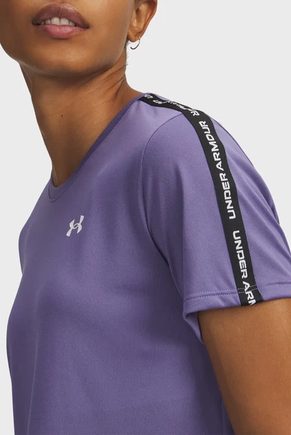 Футболка жіноча UA Tech WM Tape SS-PPL Under Armour MD 6003915-520 - Фото 3 Футболка жіноча UA Tech WM Tape SS-PPL Under Armour MD 6003915-520 - зображення 3