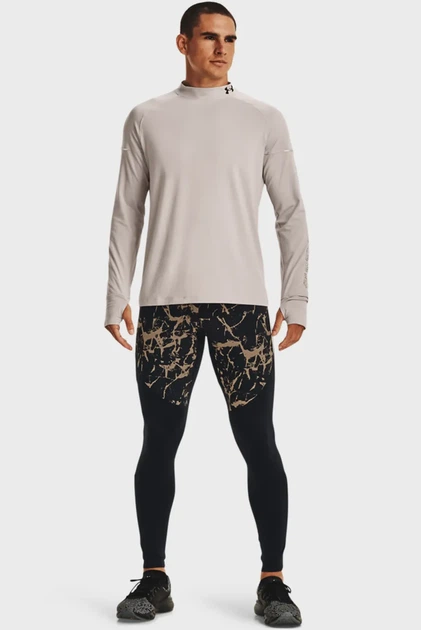 Чоловічі чорні тайтси UA OUTRUN THE COLD Under Armour S 1373213-001 - изображение 2