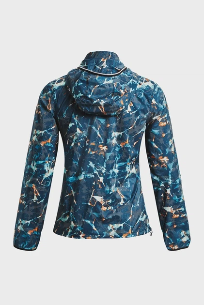 Жіноча синя вітровка з візерунком UA STORM OutRun Cold Jacket Under Armour XS 1373979-437 - Фото 6 Жіноча синя вітровка з візерунком UA STORM OutRun Cold Jacket Under Armour XS 1373979-437 - изображение 6