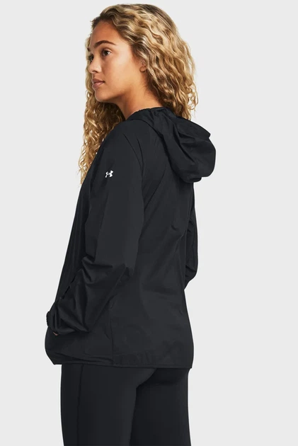 Жіноча чорна вітровка LAUNCH LIGHTWEIGHT JKT Under Armour XS 1381881-001 - изображение 3