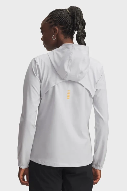 Світло-сіра жіноча вітрівка UA OutRun the STORM Jacket Under Armour XL 1377043-014 - зображення 2