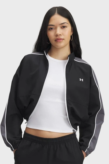 Жіноча чорна вітровка UA Rival Swoven Jacket Under Armour XL 6003715-003 - Фото 1 Жіноча чорна вітровка UA Rival Swoven Jacket Under Armour XL 6003715-003 - изображение 1