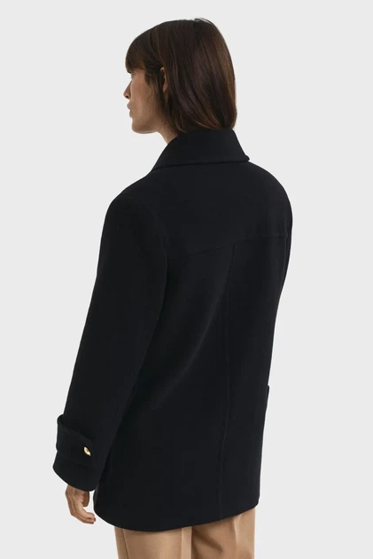 Жіноче чорне вовняне пальто LENGTH Gant M 4700390 - изображение 3