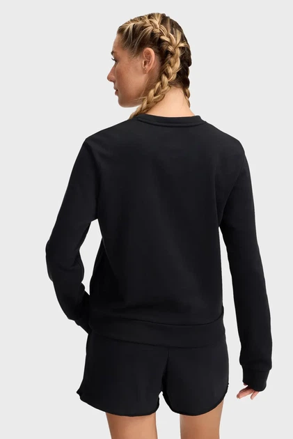 Жіночий чорний світшот UA Rival Terry Crew Under Armour MD 1389659-001 - зображення 2