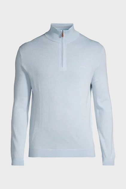 Чоловіча блакитна вовняна кофта EXTRAFINE MERINO WOOL HALF ZIP Gant XXL 8050206 - Фото 1 Чоловіча блакитна вовняна кофта EXTRAFINE MERINO WOOL HALF ZIP Gant XXL 8050206 - изображение 1