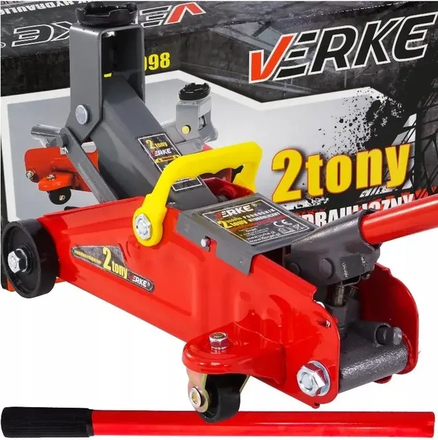 Домкрат підкатний VERKE V80099 2000 кг гідравлічний - зображення 10