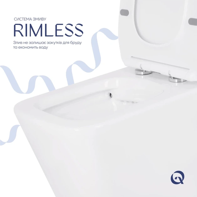 Унитаз-компакт Qtap Crow Eco безободковый с сиденьем Soft-close QTCRO27W48750 - Фото 6 Унитаз-компакт Qtap Crow Eco безободковый с сиденьем Soft-close QTCRO27W48750 - изображение 6