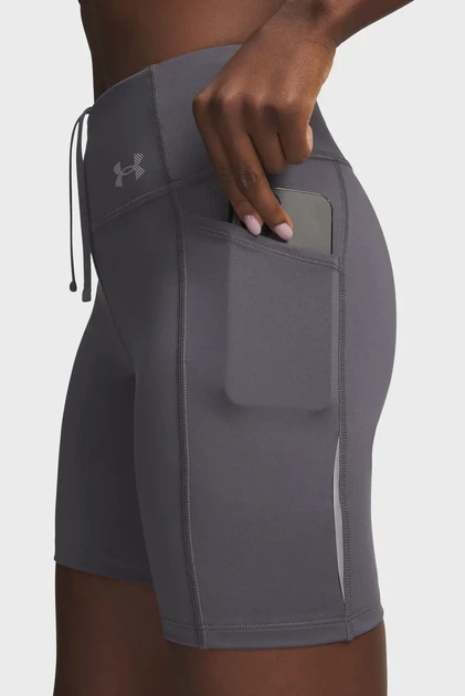 Жіночі сірі велосипедки UA Velociti 6 Fitted Short Under Armour M 6009498-025 - зображення 4