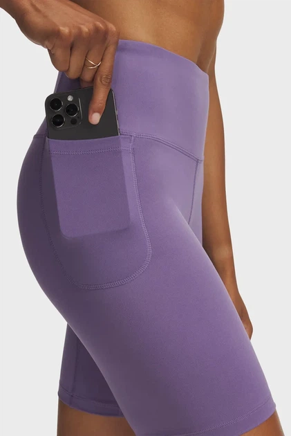 Жіночі фіолетові велосипедки Motion Bike Short EMEA Under Armour MD 1388646-520 - зображення 4