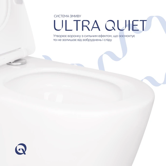 Унитаз подвесной Qtap Scorpio безободковый Ultra Quiet с сиденьем Soft-close QT14332380ASW - изображение 9