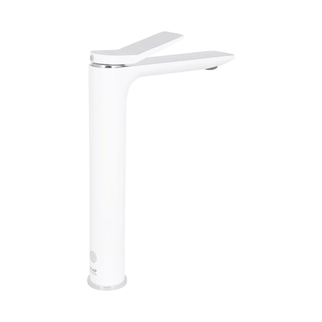 Змішувач для раковини Qtap Presto високий QTPRE269CRW45577 Chrome/White - зображення 3