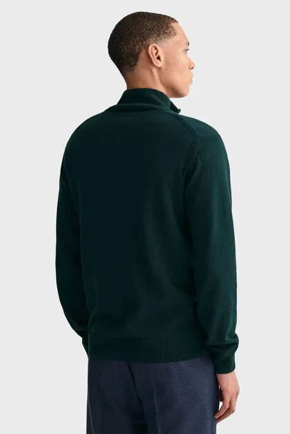 Чоловіча зелена вовняна кофта SUPERFINE Gant XXL 87213 - Фото 3 Чоловіча зелена вовняна кофта SUPERFINE Gant XXL 87213 - изображение 3