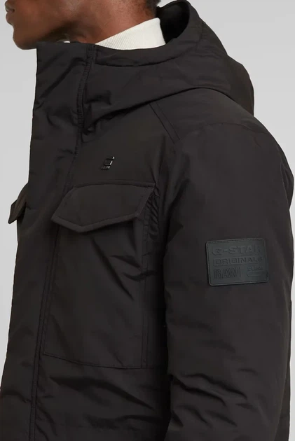 Чоловіча чорна парку Vodan pdd hdd parka G-Star RAW XXL D25381,D419 - зображення 4