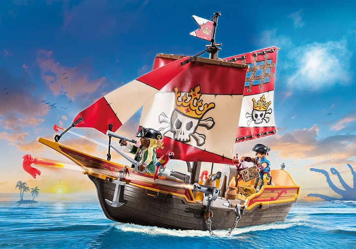Конструктор Плеймобил Пиратский Корабль PLAYMOBIL Pirate Ship 71418 - Фото 3 Конструктор Плеймобил Пиратский Корабль PLAYMOBIL Pirate Ship 71418 - изображение 3