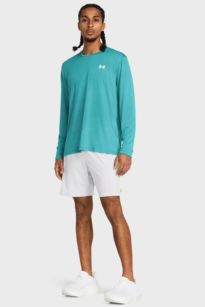Чоловічі світло-сірі шорти UA LAUNCH PRO 7'' SHORTS Under Armour MD 1376508-014 - Фото 2 Чоловічі світло-сірі шорти UA LAUNCH PRO 7'' SHORTS Under Armour MD 1376508-014 - изображение 2