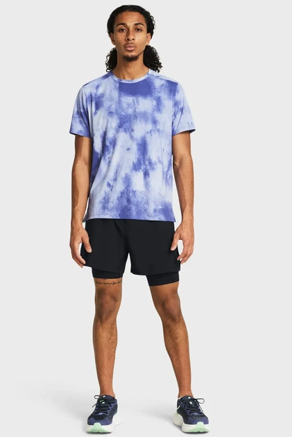 Чоловічі чорні шорти UA LAUNCH 5'' 2-IN-1 SHORT Under Armour XXL 1382640-001 - Фото 2 Чоловічі чорні шорти UA LAUNCH 5'' 2-IN-1 SHORT Under Armour XXL 1382640-001 - изображение 2