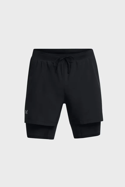 Чоловічі чорні шорти UA LAUNCH 5'' 2-IN-1 SHORT Under Armour XXL 1382640-001 - Фото 6 Чоловічі чорні шорти UA LAUNCH 5'' 2-IN-1 SHORT Under Armour XXL 1382640-001 - изображение 6