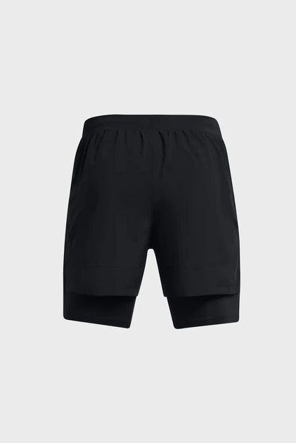 Чоловічі чорні шорти UA LAUNCH 5'' 2-IN-1 SHORT Under Armour XXL 1382640-001 - Фото 7 Чоловічі чорні шорти UA LAUNCH 5'' 2-IN-1 SHORT Under Armour XXL 1382640-001 - изображение 7