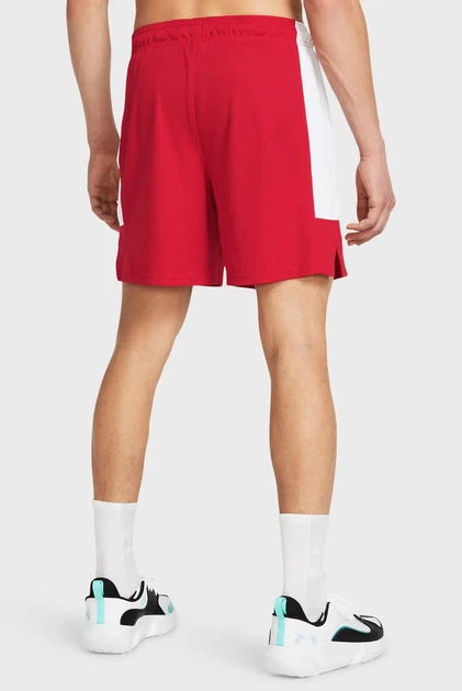Чоловічі червоні шорти UA Baseline Short Under Armour LG 1383389-600 - изображение 3
