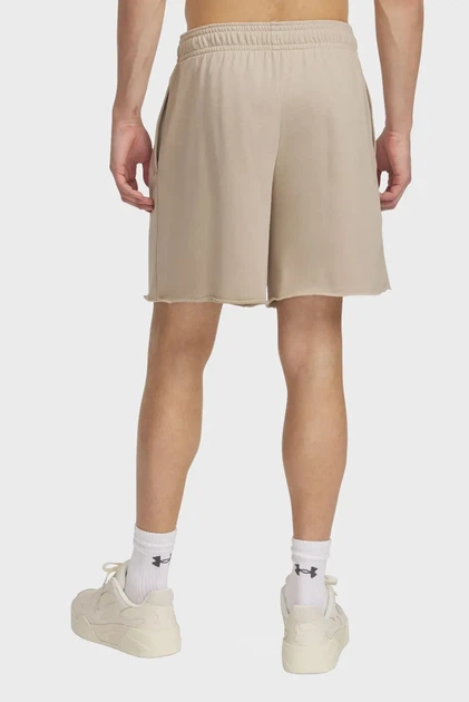 Чоловічі бежеві шорти UA Rival TerryLogo8inShort Under Armour XXL 1390147-299 - Фото 3 Чоловічі бежеві шорти UA Rival TerryLogo8inShort Under Armour XXL 1390147-299 - изображение 3
