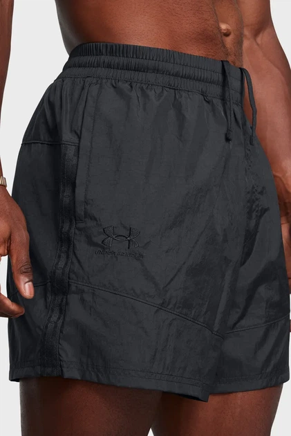 Чоловічі чорні шорти UA M's 96 Terrace Wvn Shorts Under Armour S 1387924-001 - изображение 4