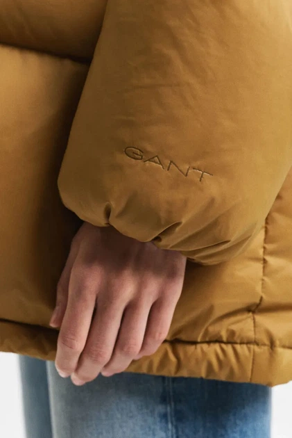 Жіночий гірчичний пуховик MID LENGTH DOWN JACKET Gant M 4700347 - изображение 6